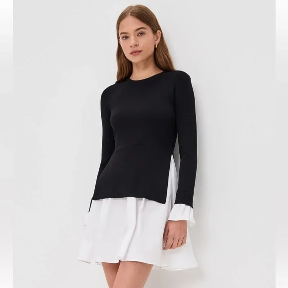 ENGLISH FACTORY Knit Combo Dress - Picture 8 of 12